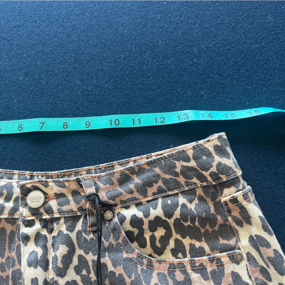 Leopard Print Denim Shorts by OAT NY🔥Get in on the trend🔥 zoom in for details!! - Picture 5 of 12